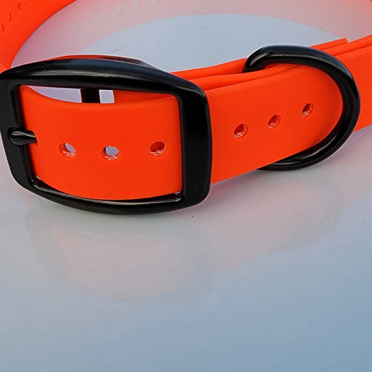 Flat Buckle with Black Hardware